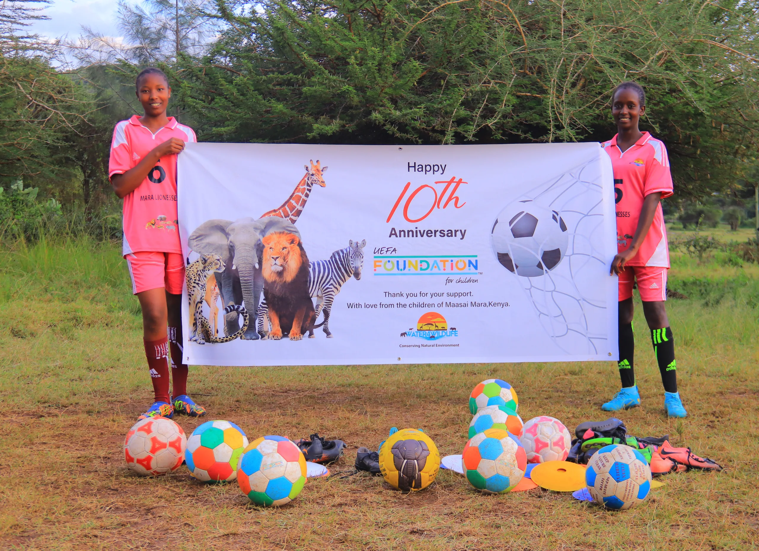 Maasai Mara Kids Celebrate UEFA Foundation’s 10th Anniversary