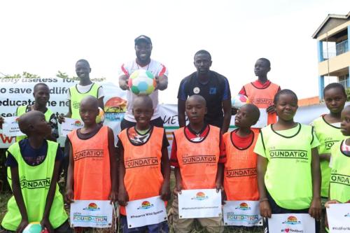 Donation of Football Kits to Pistis Children's Home by UEFA Foundation for Children in June 2022 Football4Wildlife #Kick The Ball, Save Our Wildlife