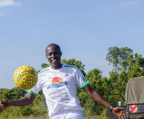 The Lemek Wildlife Conservancy game rangers' football team received customized football balls and football uniforms from the Water4Wildlife Maasai Mara Foundation on June 10th, 2023.
