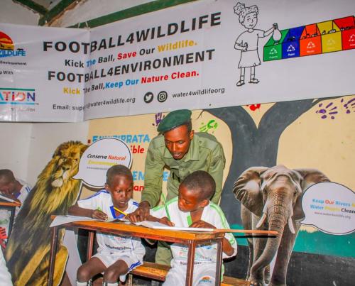 Football4Wildlife #Kick The Ball, Save Our Wildlife - Distribution of Football Kits and Educational Training Materials at Laila Primary School School on 6th June, 2023